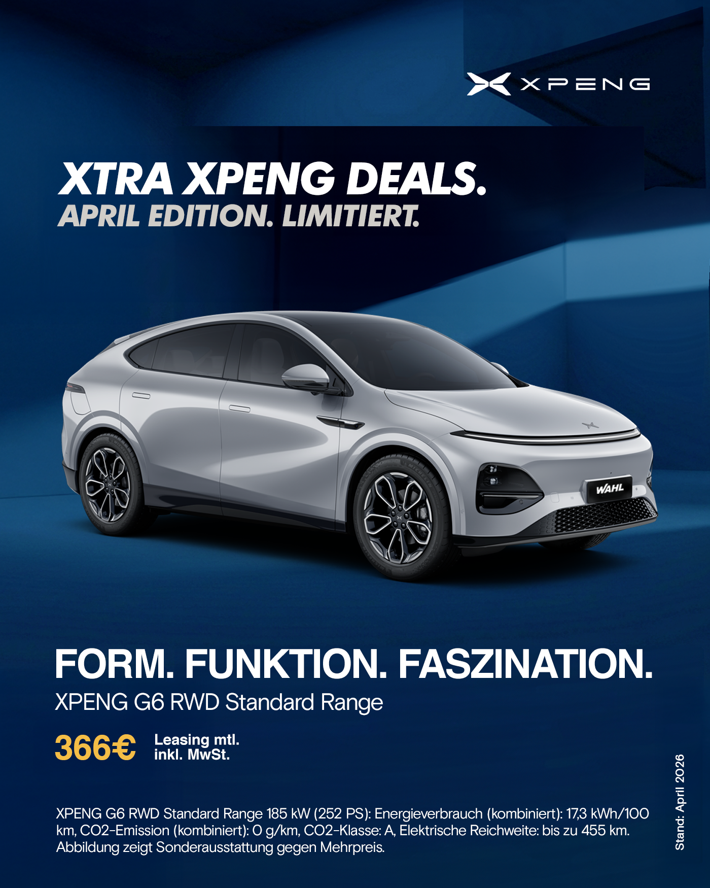 XPENG G6 — Angebot des Monats bei Wahl-Group